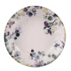 Assiette à pâtes coloris blanc en grès Garden flora - Ø 22 cm