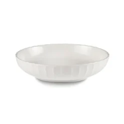 Assiette à salade et pâtes en grès blanc Adele - Ø 17 cm