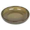 Assiette calotte en grès vert Cilaos - Ø 18 cm