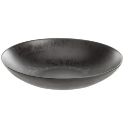 Assiette calotte Onyx coloris marron en onyx - Ø 19 cm