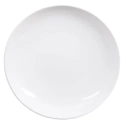 Assiette calotte Selena coloris blanc en porcelaine - Ø 21,5 cm