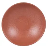 Assiette calotte Vesuvio coloris orange en grès - Ø 19 cm