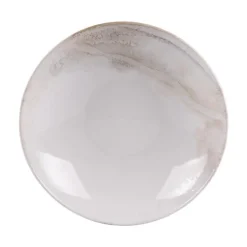 Assiette creuse Mojave coloris beige en grès - Ø 22 cm