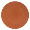 Assiette de présentation Vesuvio coloris orange en grès - Ø 31 cm