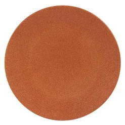 Assiette de présentation Vesuvio coloris orange en grès - Ø 31 cm