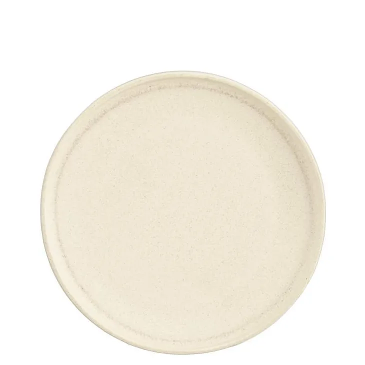 Assiette en grès crème Nika - Ø 22 cm