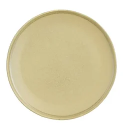 Assiette en grès vert Nika - Ø 27 cm