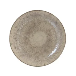 Assiette plate Akaris coloris beige en grès - Ø 27 cm