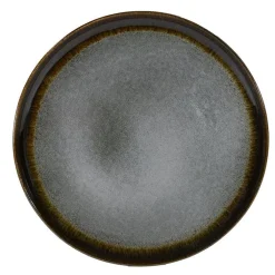 Assiette plate en grès Tindra coloris gris - Ø 27,5 cm