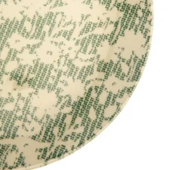 Assiette plate en grès vert Léa - Ø 27 cm