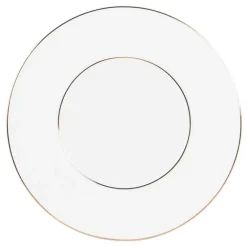 Assiette plate en porcelaine blanche Victoria - Ø 27 cm