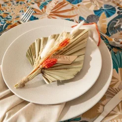 Assiette plate Vesuvio blanche en grès Ø 27 cm