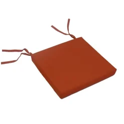 Assise de chaise déhoussable Monte Carlo Terracotta - 39 x 39 x 5 cm