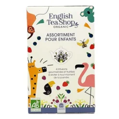 Assortiment d'infusions pour enfants infusé à froid 4 mélanges English Tea - 20 sachets