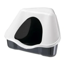 Bac à litière pour lapin nain coloris rouge Ferplast Nora – 41 x 41 x 33 cm