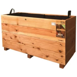 Bac City en mélèze huilé 100 x 36 x H 52 cm