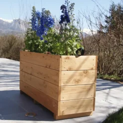 Bac City en mélèze huilé 100 x 36 x H 52 cm