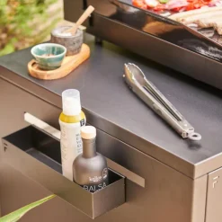 Bac de rangement noir Forge Adour - 30 x 8,6 x 6 cm