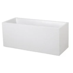 Bac Graphit blanc cérusé L.100 x l.40 x H.40 cm