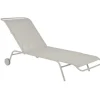 Bain de soleil Coolside gris argile 201 x 78 x 30 cm