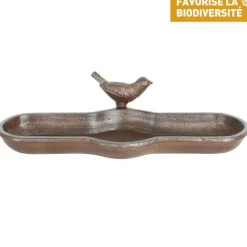 Bain d’oiseau en fonte 29,5x13x7,1 cm