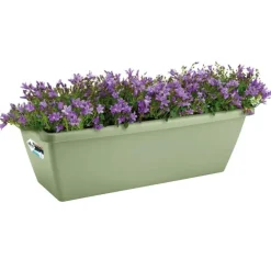 Balconnière en polypropylène vert pistache Elho Barcelona - 39,5 x 19 x 16 cm