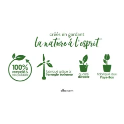 Balconnière en polypropylène vert pistache Elho Barcelona - 69,8 x 19 x 16 cm