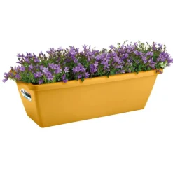 Balconnière en polypropylène jaune miel Elho Barcelona - 49 x 19 x 16 cm