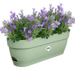 Balconnière plastique vert pistache Elho Vibia Campana easy hanger large - 24,1 cm