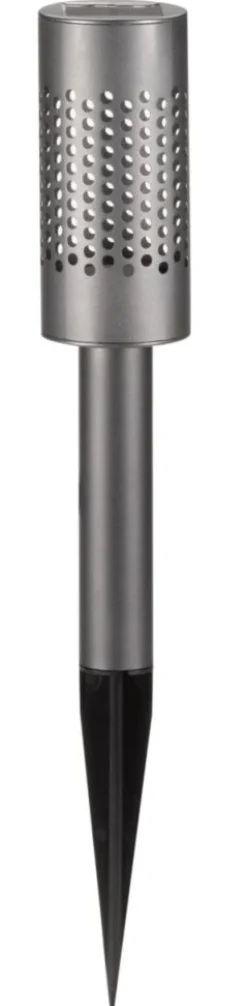 Balise pour extérieur SolStar coloris gris effet blanc froid en métal Smartgarden - 42 x 6,4 x 5,4 cm