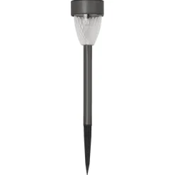 Balise solaire en verre et acier 5 lumens blanc chaud Cygnus