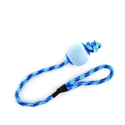 Balle de tennis avec corde bleue Ø 6,5 cm