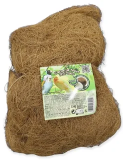 Ballotin pour oiseaux exotiques en fibre de coco coloris marron Tyrol - 330 g
