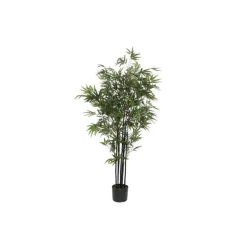 Bambou vert à tronc noir plante artificielle en pot H 150 x Ø 95 cm