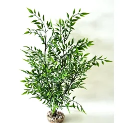 Bambou vert en plastique grand modèle 38 cm