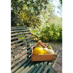 Banc en acier coloris cactus Louisiane Fermob - 150 x 71 x 81 cm