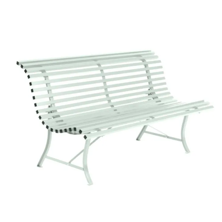 Banc en métal coloris menthe glaciale Fermob Louisiane - 150 x 72 x 80 cm