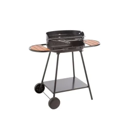 Barbecue à charbon Mini chef tube rond 2 tablettes - 101 x 56 x 89 cm