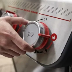 Barbecue au gaz Spirit EP-435 coloris noir en acier émaillé Weber - 118 x 65 x 13 cm