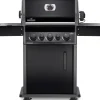 Barbecue Rogue avec 3 brûleurs et réchaud latéral coloris noir Napoleon - 130 x 64 x 122 cm