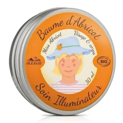 Baume d'abricot bio. Le pot de 30 ml