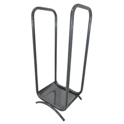 Bûcher d'intérieur noir en acier 40 x 38 x 95 cm