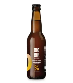 Bière sans alcool bio Biobir blonde Citron Gingembre - 330 ml