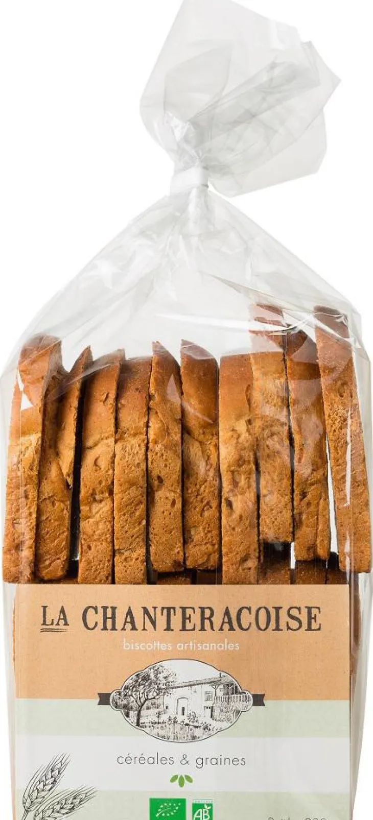 Biscottes bio aux céréales et graines Chanteracoise - 280 g