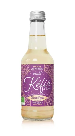 Boisson bio Kéfir citron figue Vitamont – 25 cl