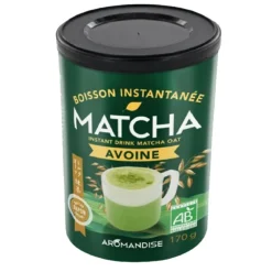 Boisson instantanée bio Latte Matcha avoine Aromandise - 170 g