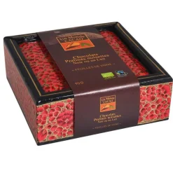 Boite carrée feuille de vigne praliné Taloma – 90 g