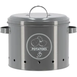 Boite de conservation métallique pour pomme de terre Esschert Design - 27,5 x 23,3 x 21 cm