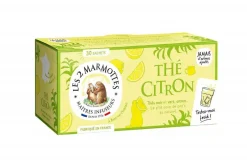 Boite de thé citron bio Les 2 marmottes - 58 g