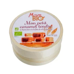 Boite en bois de bonbons au caramel 150 g